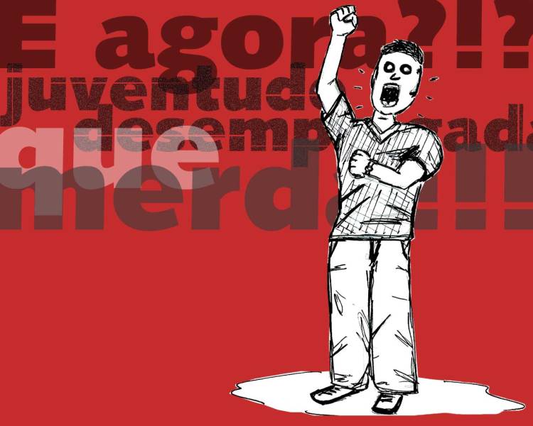 ilustração revoltado